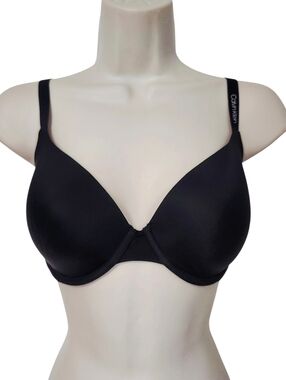 Calvin Klein 36C Black Adjustable Straps Underwire Bra